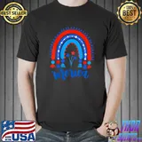 Merica Rainbow American Flag Independence Day Patriotic US T-Shirt