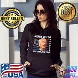 Merry 4th Of You Know The Thing Biden Air Force Flyover Mens T-Shirt