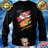 MiamI hurricanes and Kansas city Chiefs s Sweater