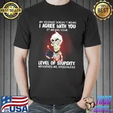 My Silence Doesn't Mean I Agree With You Skull Shirt