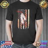 Native feather American flag shirt