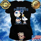 New england Patriots let's play Football together Snoopy NFL s Ladies tee