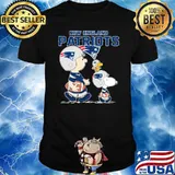 New england Patriots let's play Football together Snoopy NFL shirt