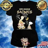 New orleans saints let's play Football together Snoopy NFL s Ladies tee
