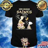 New orleans saints let's play Football together Snoopy NFL shirt