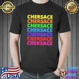 New text colorful design chersace shirt