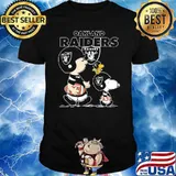 Oakland raiders let's play Football together Snoopy NFL shirt
