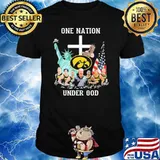 One nation under god Iowa hawkeyes basketball signatures shirt