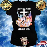 One nation under god Kansas jayhawks basketball s Ladies tee