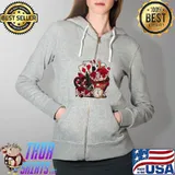 Painted roses teacup alices adventures in wonderland s Full Zip Hooded