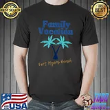 Palm Tree Florida Fort Myers Beach Family Vacation 2022 T-Shirt