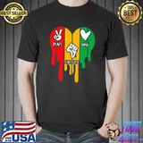 Peace Love Juneteenth Black Pride Freedom 1865 June 19th Premium T-Shirt