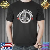 Peace Love Pigeons Bird Surveillance Conspiracy Theory T-Shirt