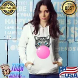 Pink bubblegum cat T-Shirt Hoodie