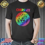 Raibow colors chersace graphic art shirt