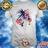 Snoopy Woodstock Happy Independence Day America Flag Shirt