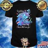 Sometimes I just look up smile say I know that was you stitch butterflies shirt