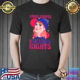 Stars Stripes Equal Rights Pro Choice Feminist 4th of July Girl T-Shirt