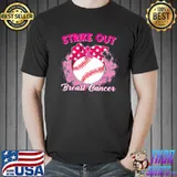 Strike out breast cancer awareness baseball fighters shirt