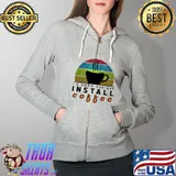 Sudo apt-get Install Coffee vintage T-Shirt Full Zip Hooded