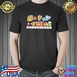 Super Mario 3 bosses retro video game shirt