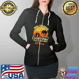Surf Paradise California Surf west coast ca camp T-Shirt Full Zip Hooded