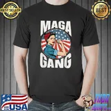 Team Maga Gang Pro Trump Maga King Ultra Maga American Women T-Shirt