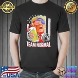 Team normal us flag funny Trump art shirt