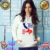 There's a Reason You Fled Keep Texas Red Shirt Hoodie