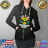 This Is My Hawaiian Shirt Tropical Luau Costume Aloha Hawaii T-Shirt Full Zip Hooded