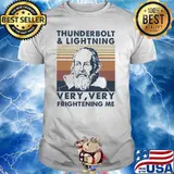 Thunderbolt and lighting very frightening me vintage shirt