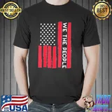 Us American flag we the people vintage 4th of july patriotic shirt