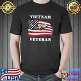 Vietnam veteran usa flag shirt