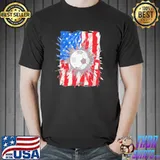 Vintage soccer 4th of july usa American flag shirt