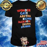 Wonder gaye aretha richie jackson dianan stubbs shirt