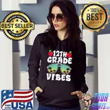 12th Grade Vibes Teacher Back To School Sunglasses T-Shirt Hoodie