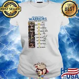 2022 NBA Finals Champions Golden State Warriors Team Signature Shirt Ladies tee