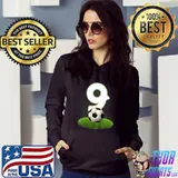 9th Birthday Years Soccer Football Player T-Shirt Hoodie