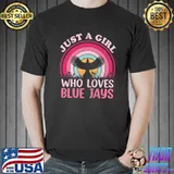 A Girl Who Loves Blue Jay Vintage T-Shirt