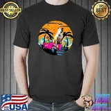 American Staffordshire Terrier Dog Sunset T-Shirt