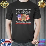 Assuming I'm Just An Old Lady American Flag Shirt