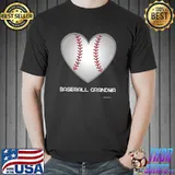 Baseball Grandma Heart T-Shirt