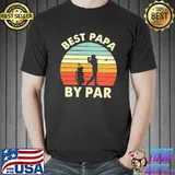 Best Papa By Par Golf Vintage Shirt