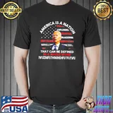 Biden confused 4th july America is a nation shirt