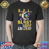Blast Off To My 18th Solar Orbit 18th Birthday AstronautT-Shirt