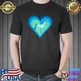 Blue Heart Unicorn T-Shirt