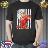 Boston celtics iron man avengers American flag shirt
