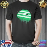 Boston celtics lips flag classic shirt