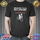 Brandon Falls Delaware Make Bike Riding Safe Again T-Shirt