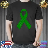 Childhood Depression Awareness Ribbon Green T-Shirt